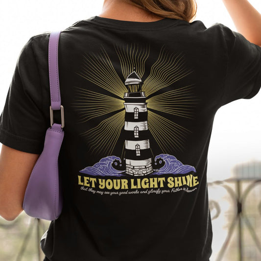 Let your light shine Lighthouse tee