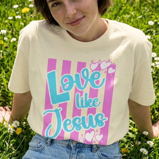 Love Like Jesus Stripe Tee