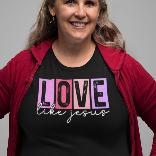 Colorful Love Like Jesus Tee