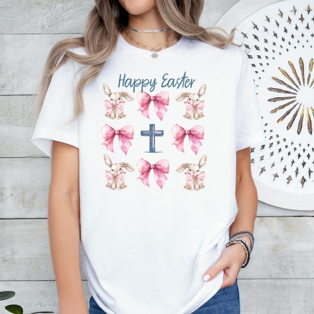 Happy Easter Coquette Tee