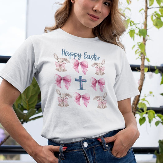 Happy Easter Coquette Tee