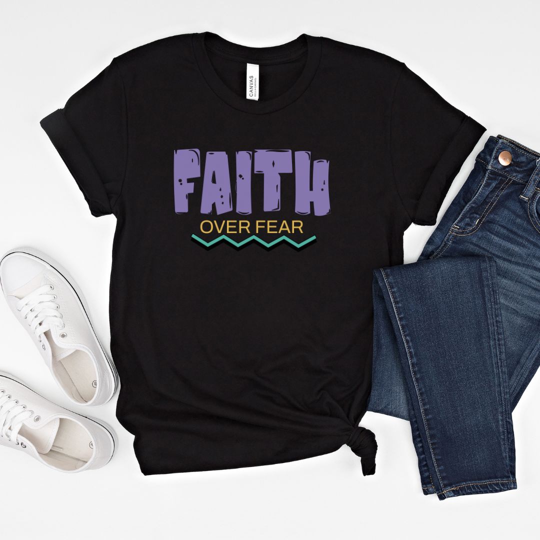 Faith Over Fear Retro Tee