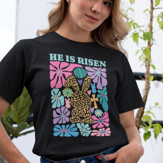 He is Risen Floral Tee