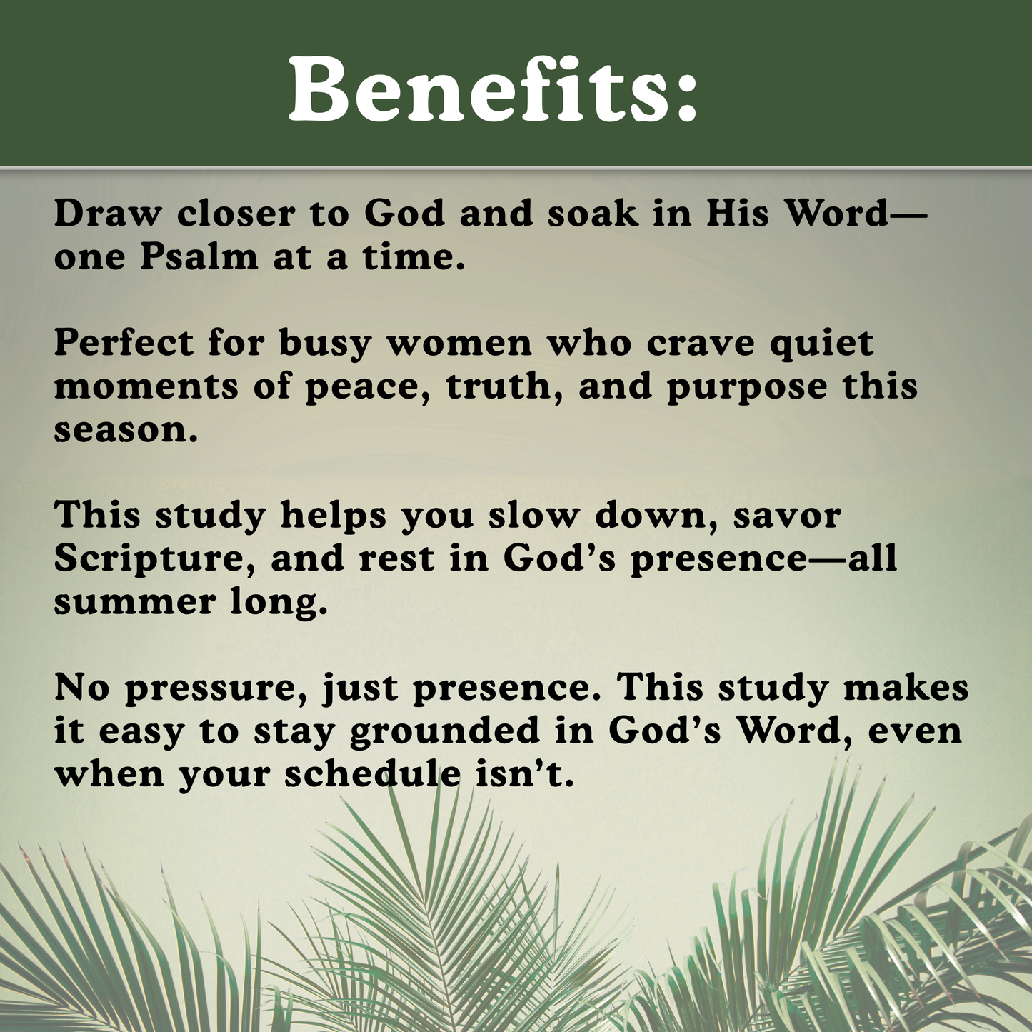 Summer in the Psalms SOAP Study