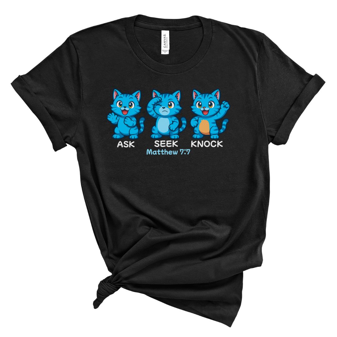 Ask Seek Knock Tiger Shirt