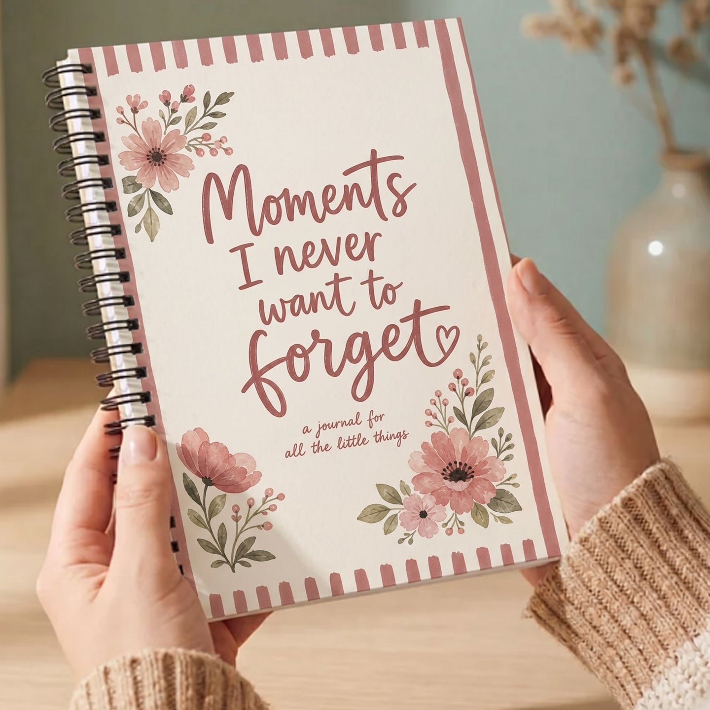 Moments I never want to Forget spiral notebook