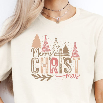 Merry Christmas Tree (Light) Tee