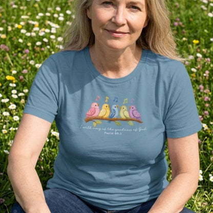 Sing of the Goodness of God Quilt Birds Tee