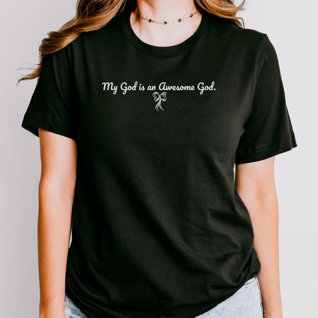 Awesome God Bow Tee