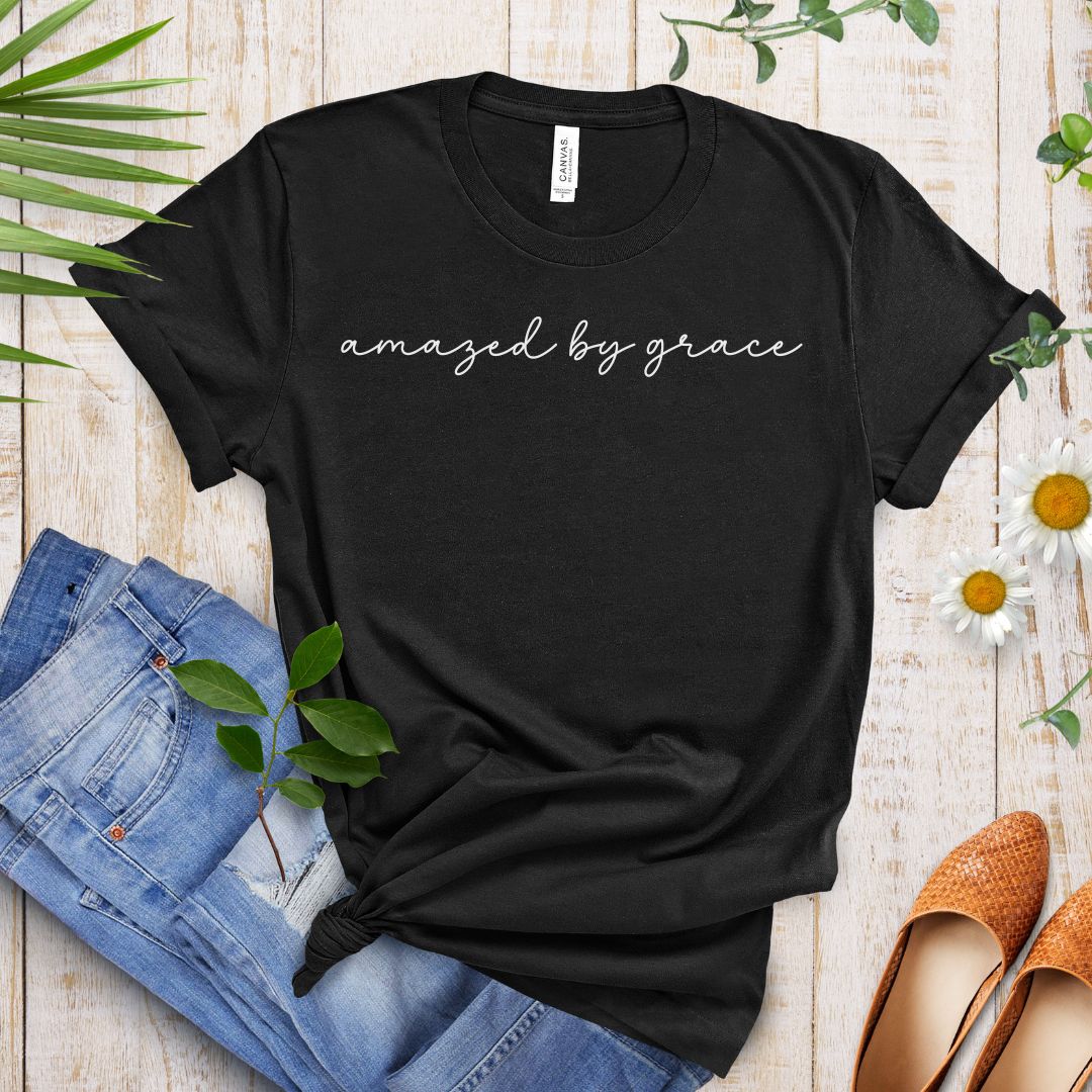 Amazed by Grace (script) Tee