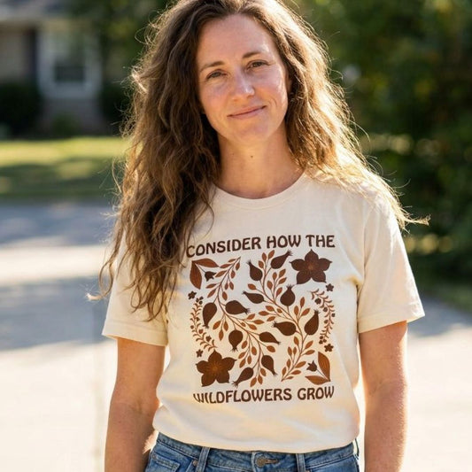 Consider How the Wildflowers Grow Fall tee