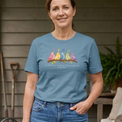 Sing of the Goodness of God Quilt Birds Tee
