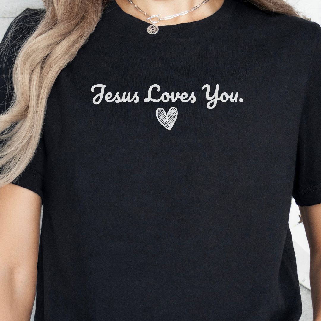 Jesus Loves You Heart Tee