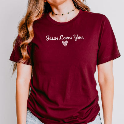 Jesus Loves You Heart Tee
