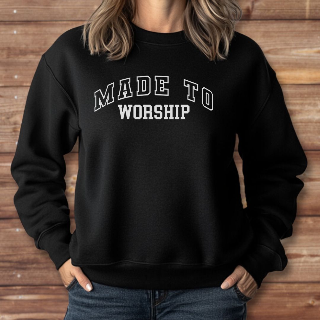 Made to Worship Varsity Sweatshirt