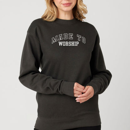 Made to Worship Varsity Sweatshirt