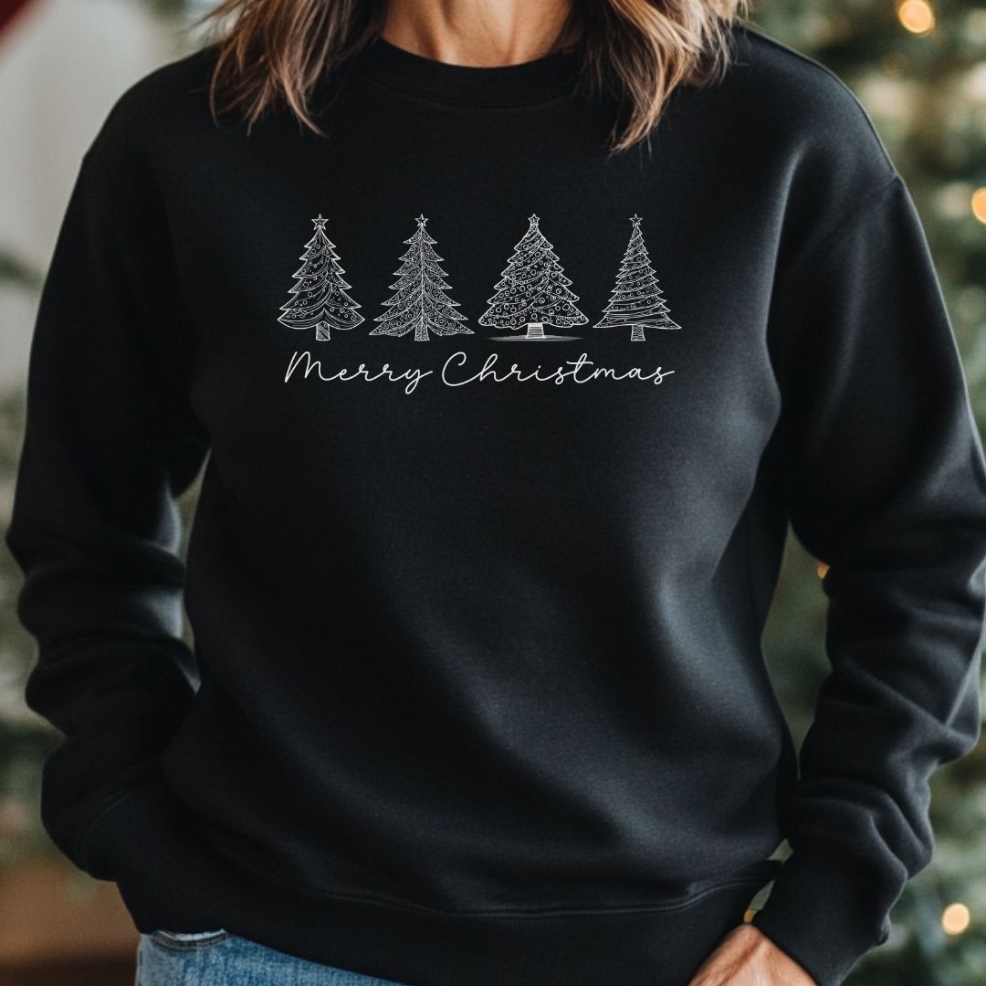 Merry Christmas Tree Sweatshirt