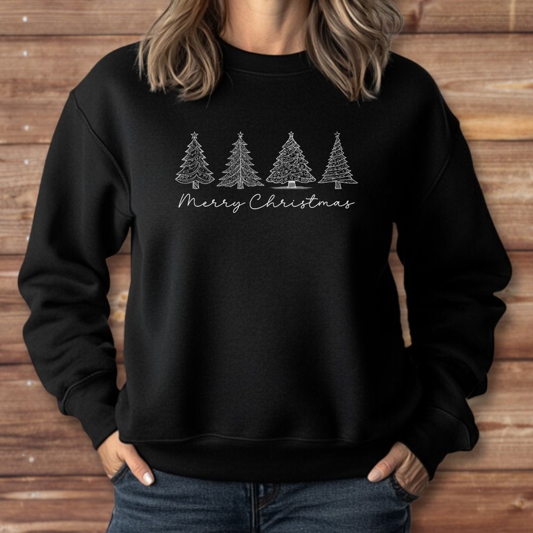 Merry Christmas Tree Sweatshirt