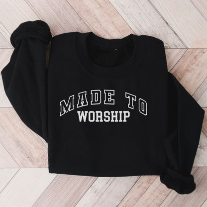 Made to Worship Varsity Sweatshirt