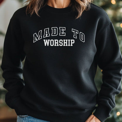 Made to Worship Varsity Sweatshirt