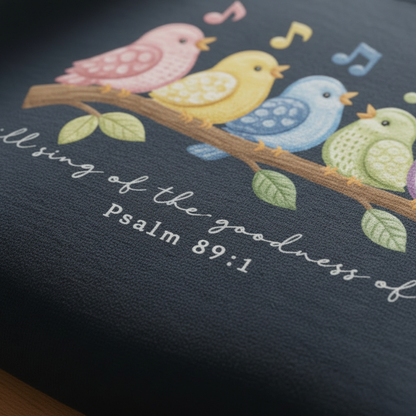 Sing of the Goodness of God Quilt Birds Sweatshirt
