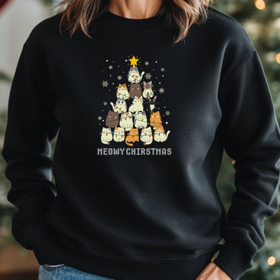 Meowy Christmas Sweatshirt