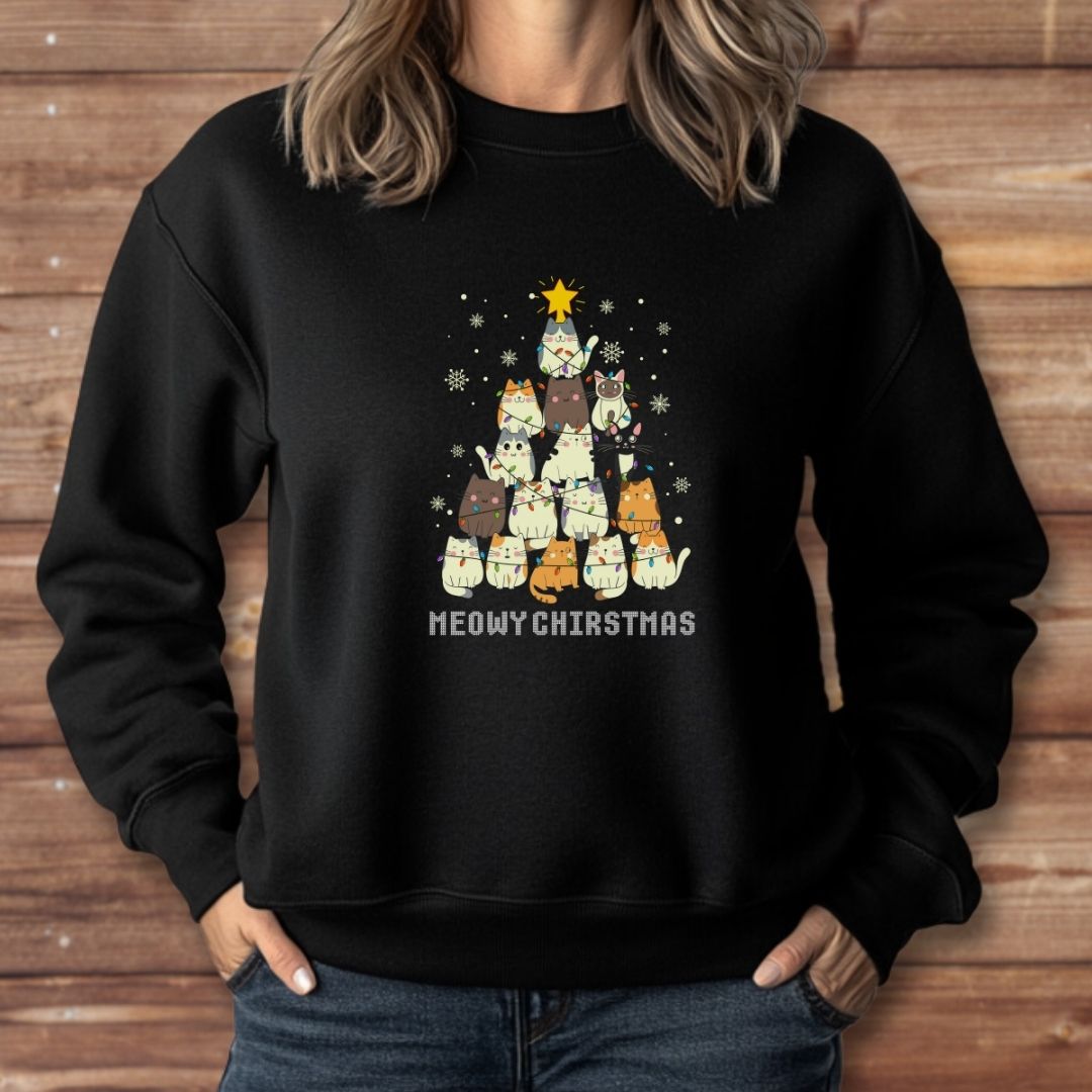 Meowy Christmas Sweatshirt