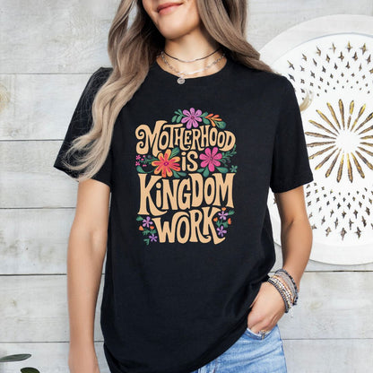 Motherhood is Kingdom Work Yellow Tee
