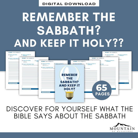 Remember the Sabbath?  And keep it Holy?