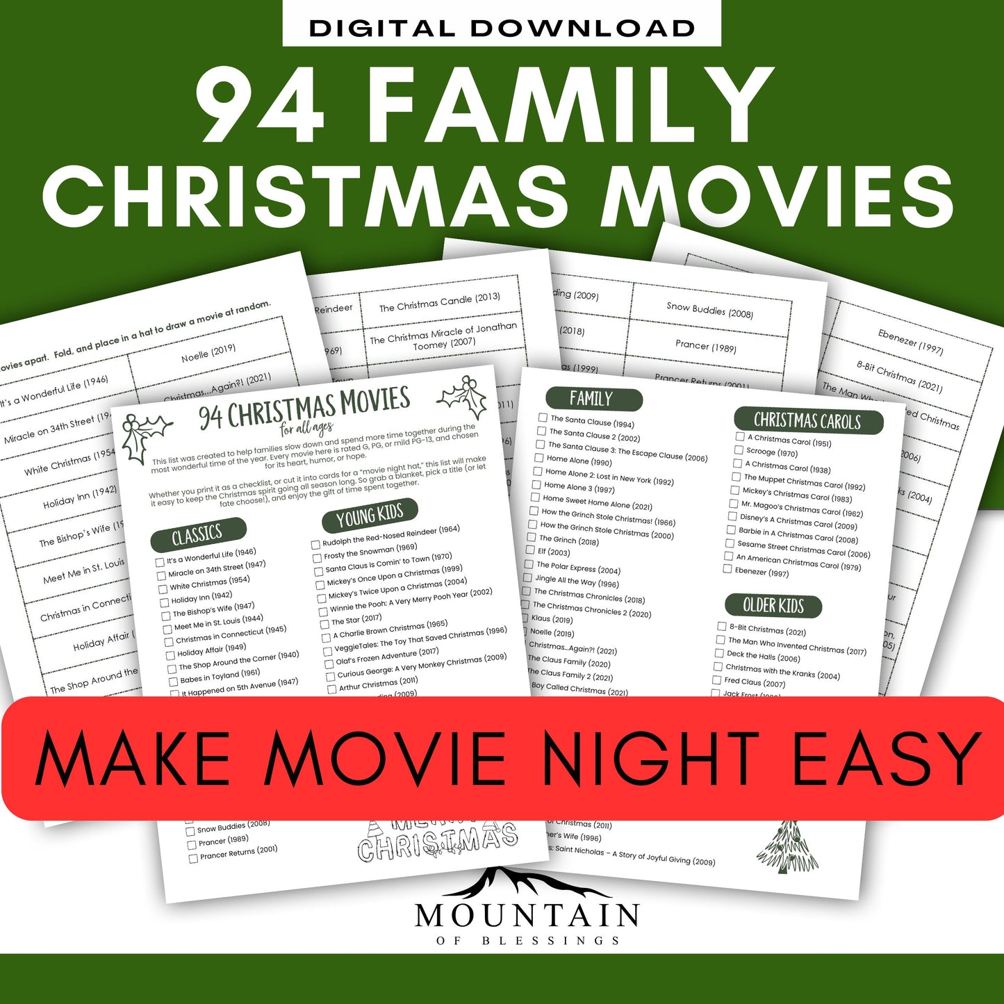 Big List of Family Christmas Movies