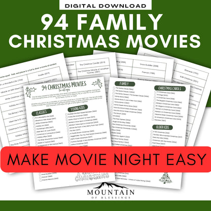 Big List of Family Christmas Movies