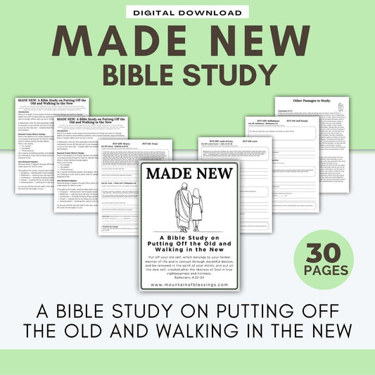 Made New Bible Study Printable