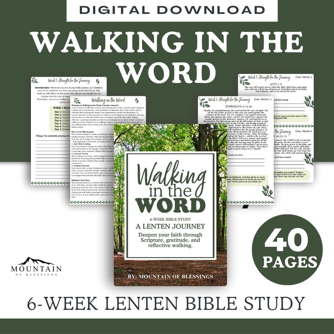 Walking in the Word Lenten Bible Study