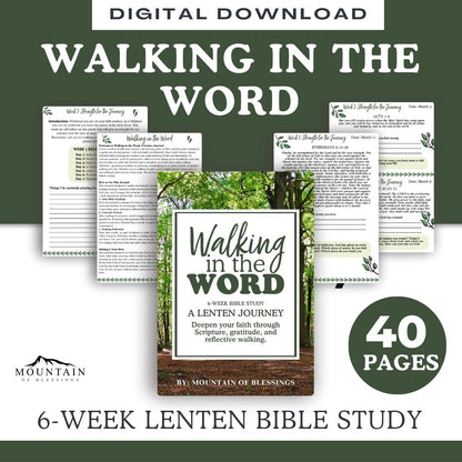 Walking in the Word Lenten Bible Study