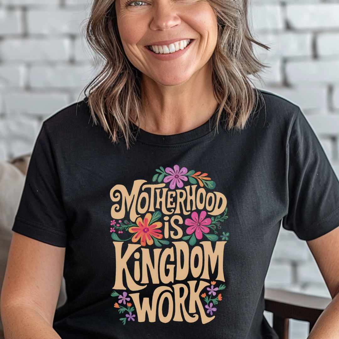 Motherhood is Kingdom Work Yellow Tee