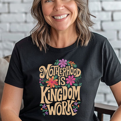 Motherhood is Kingdom Work Yellow Tee