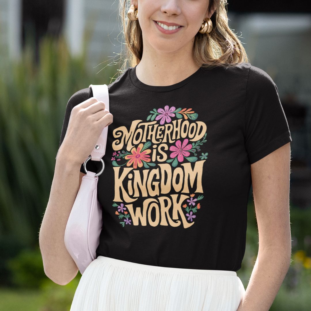 Motherhood is Kingdom Work Yellow Tee