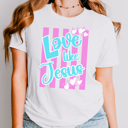 Love Like Jesus Stripe Tee