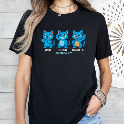 Ask Seek Knock Tiger Shirt