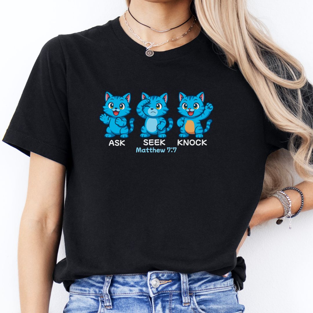 Ask Seek Knock Tiger Shirt