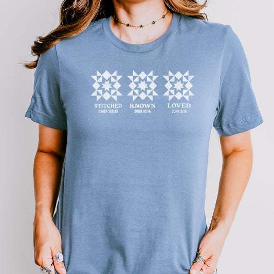 Stitched, Known, Loved Quilt Tee