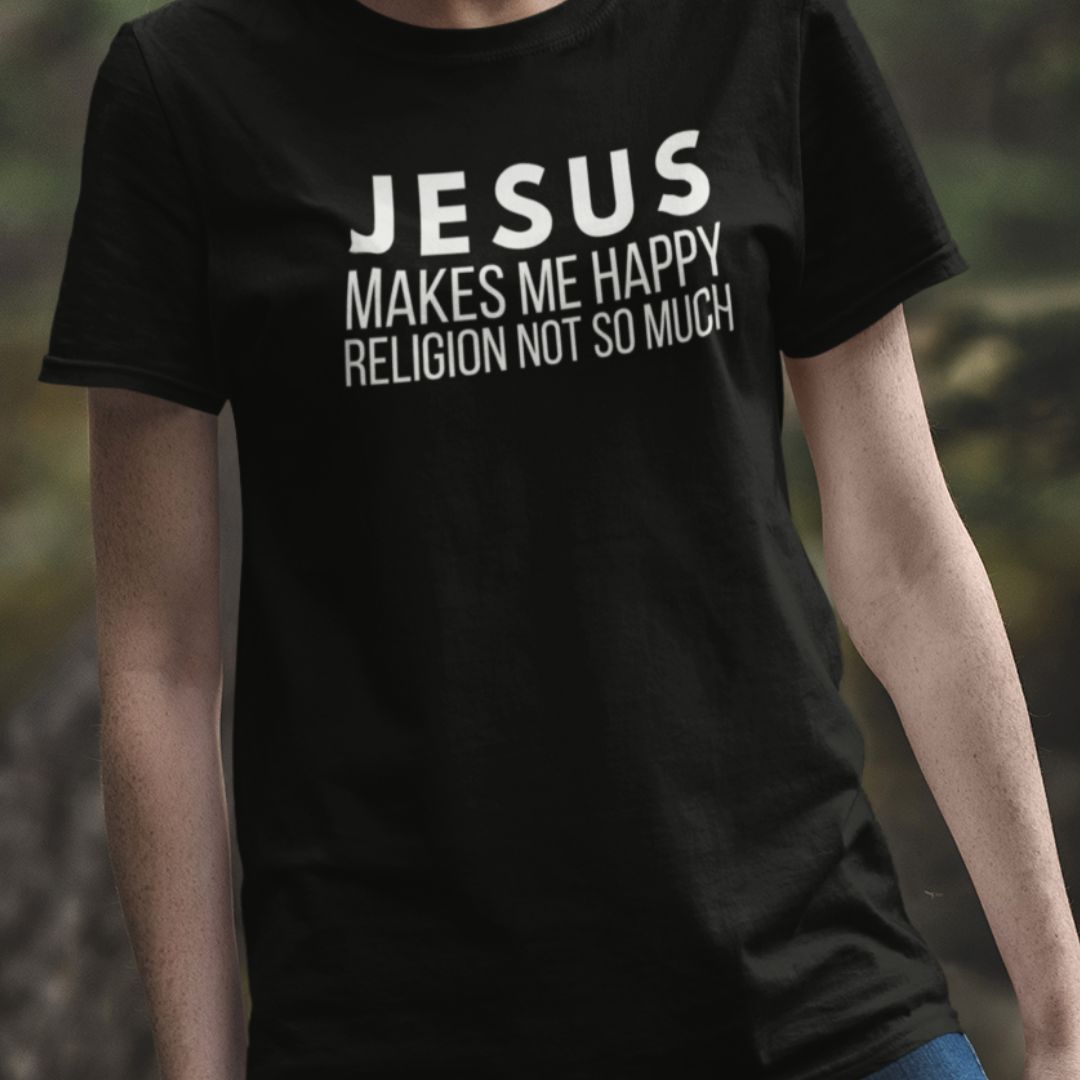 Jesus Makes Me Happy Tee