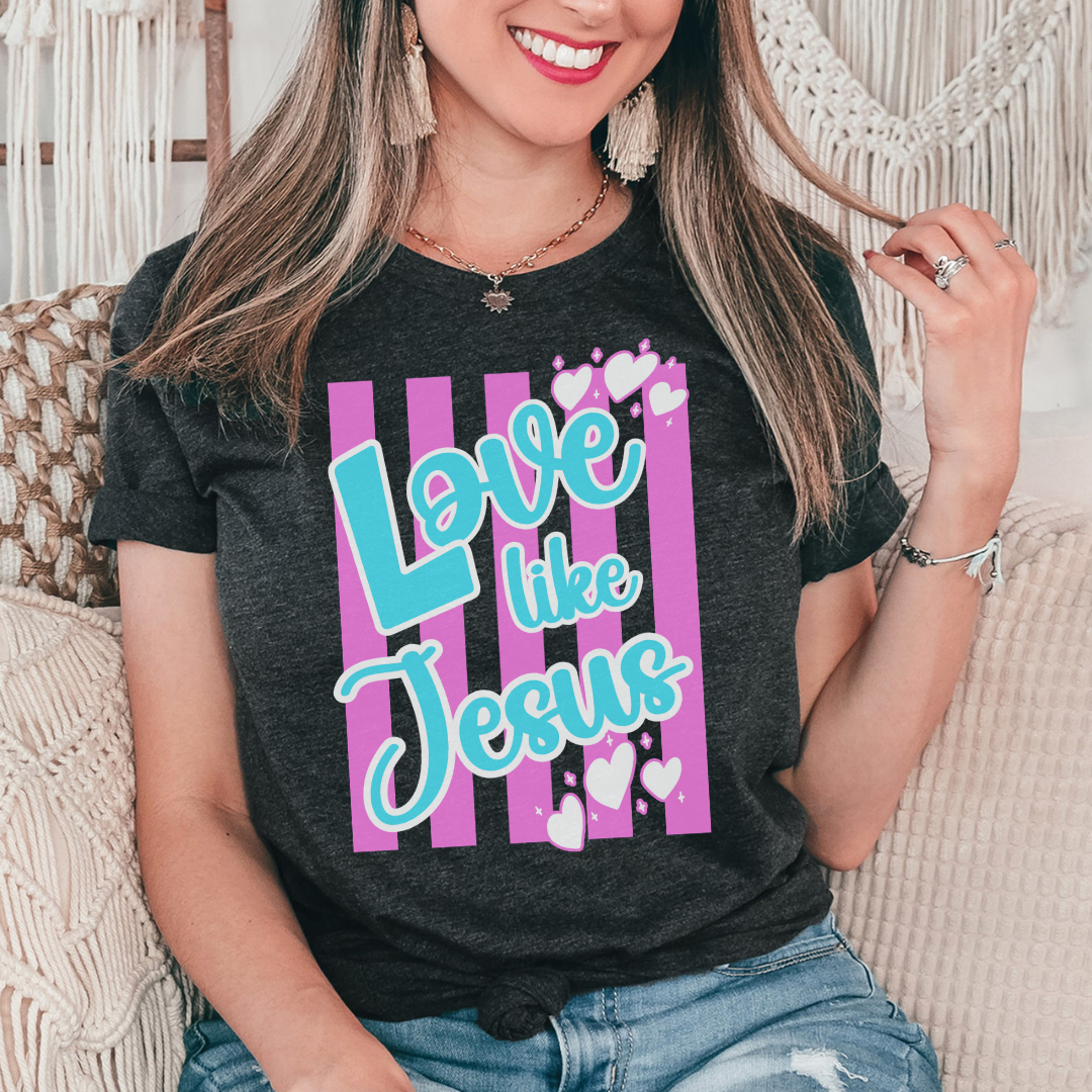 Love Like Jesus Stripe Tee