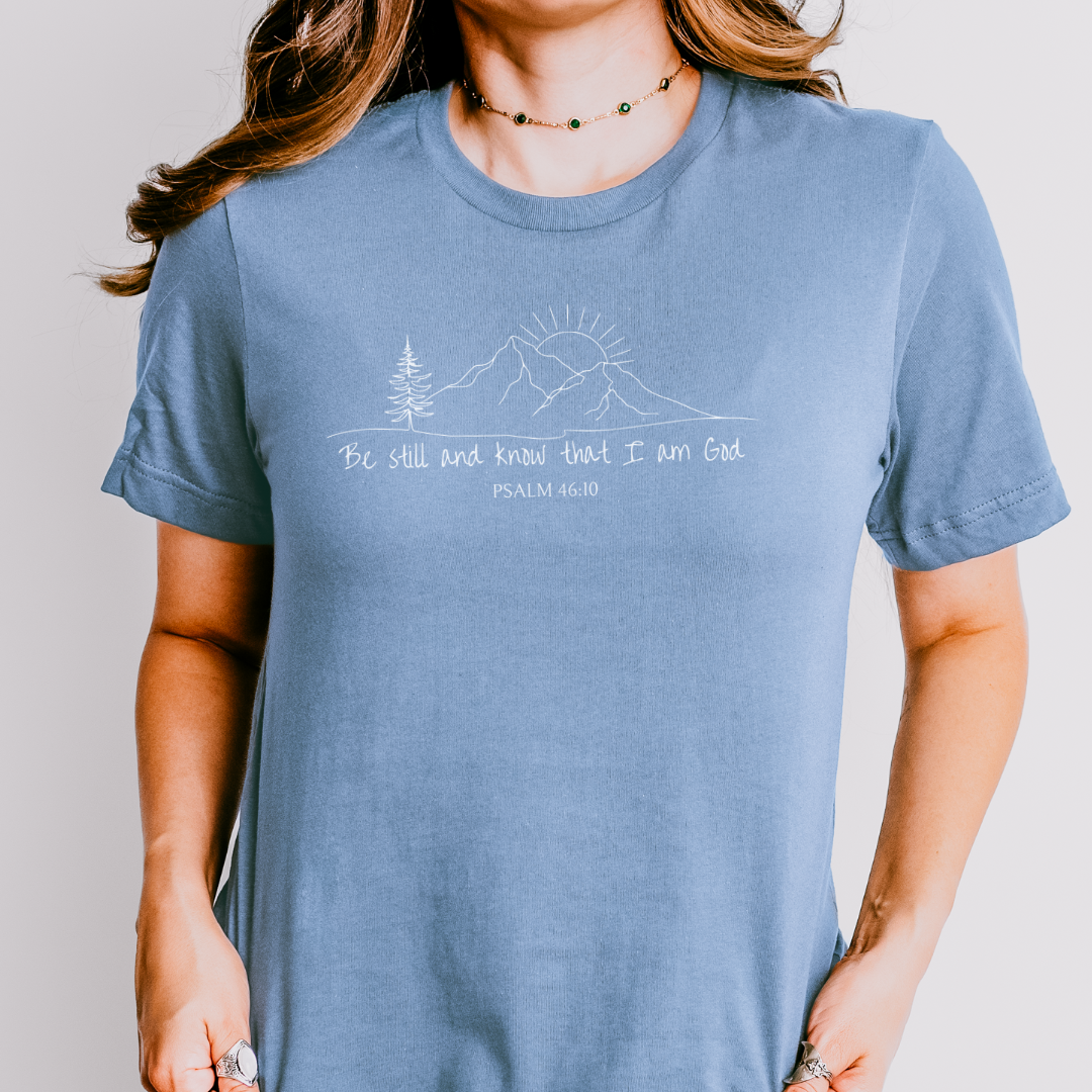 Be Still and Know Mountain Sunrise Tee