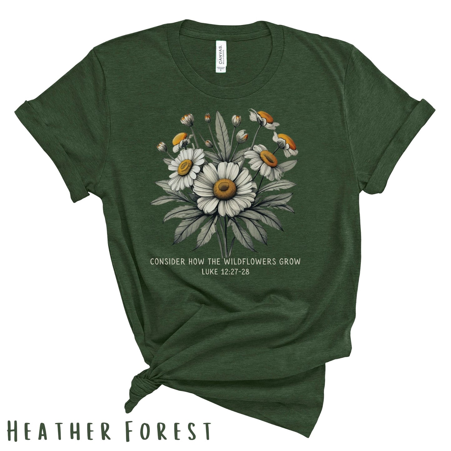 Consider how the wildflowers grow tee