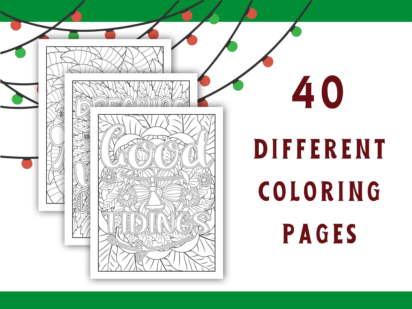 Adult Christmas Carol Coloring book