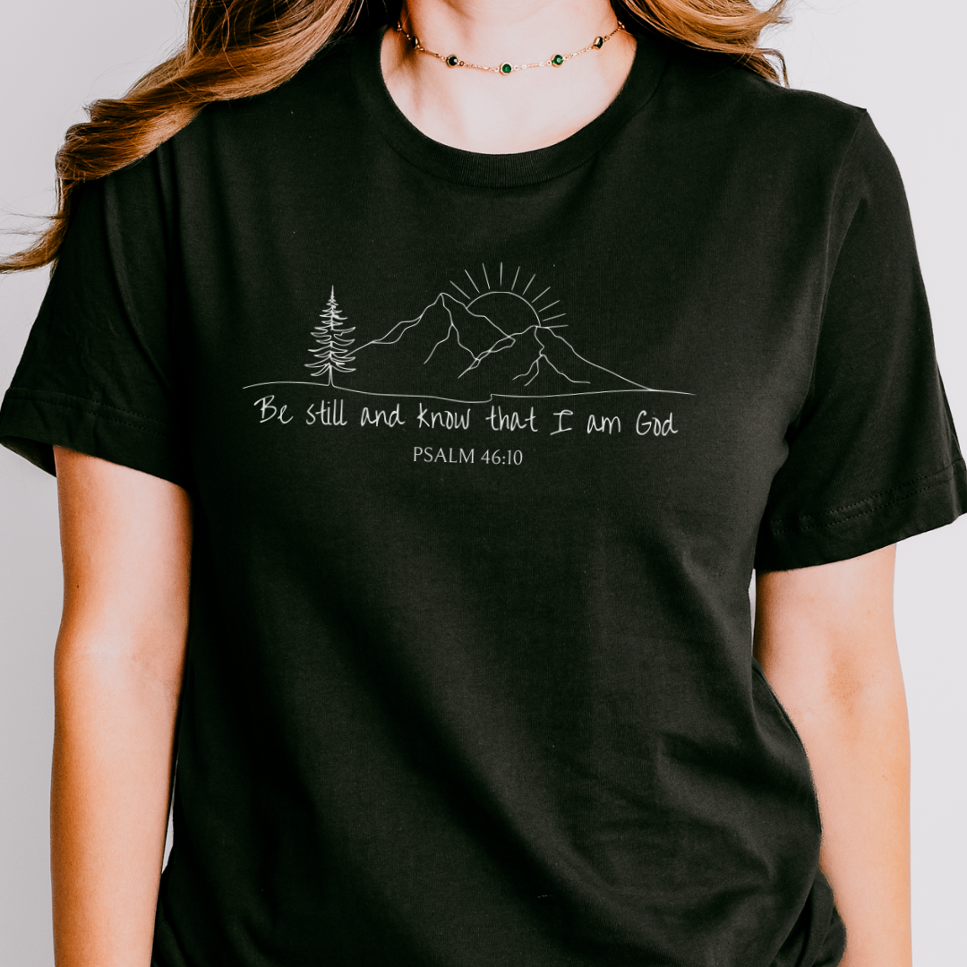 Be Still and Know Mountain Sunrise Tee