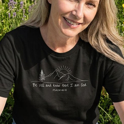 Be Still and Know Mountain Sunrise Tee