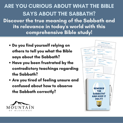 Remember the Sabbath?  And keep it Holy?