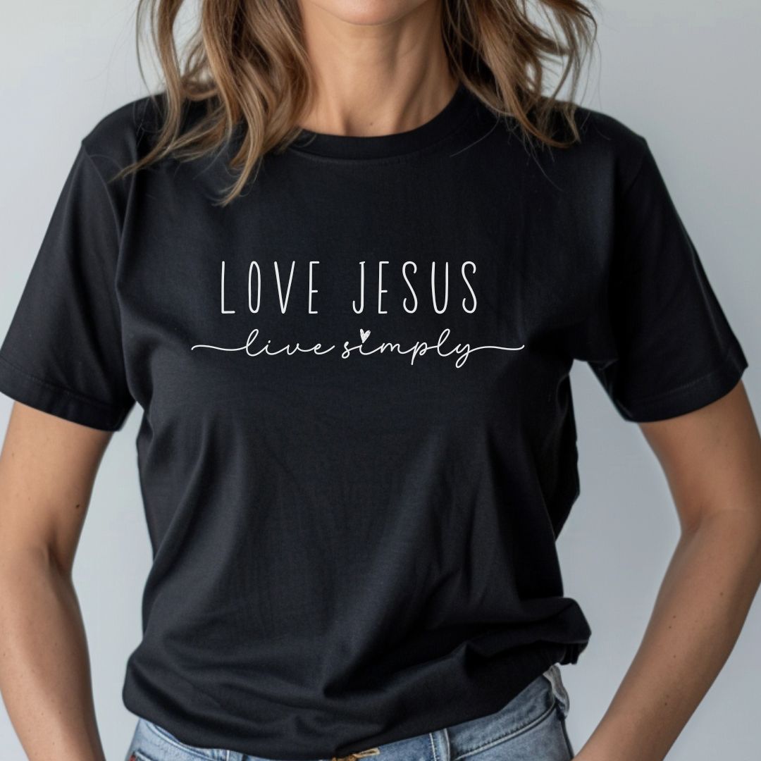 Love Jesus Live Simply Tee